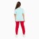 Pants for the girl, dark red color, height 146