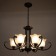 Chandelier 2716/6 E27 40W Black 80x80x55-85 cm Bayerlux
