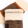 Mittens for children, milk/brown color, size 16 (8-10 years)