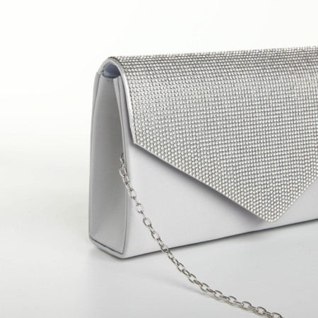 Women's bag on magnet, gray color-3