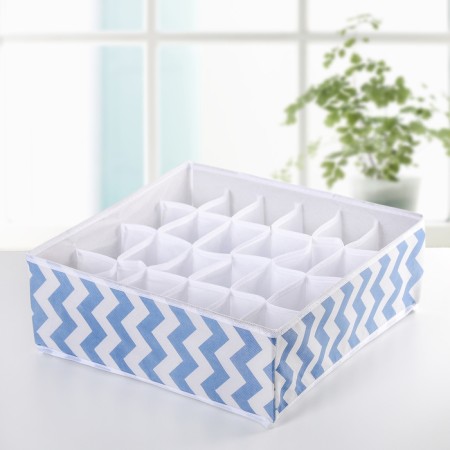 Sigzag -Sigzag Orgasiser, 24 departments, 32 × 32 × 12 cm, blue color-2