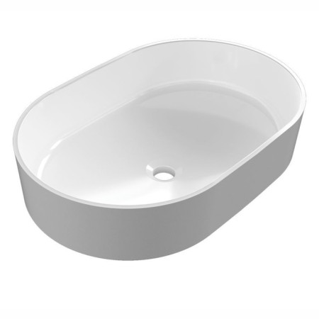 Bath shell Patch Uperwood Aura, 60 cm, oval, white-3