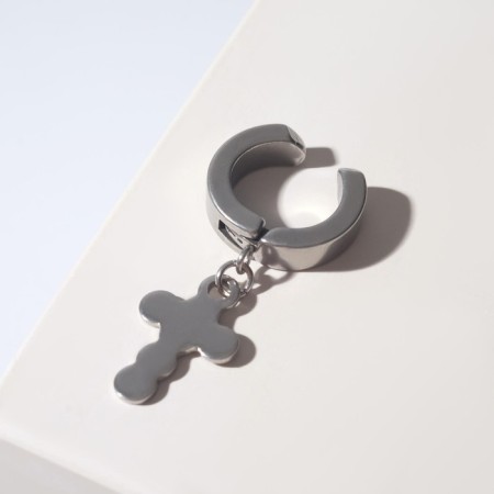 Mono-serg "cross" rounded, silver color-2