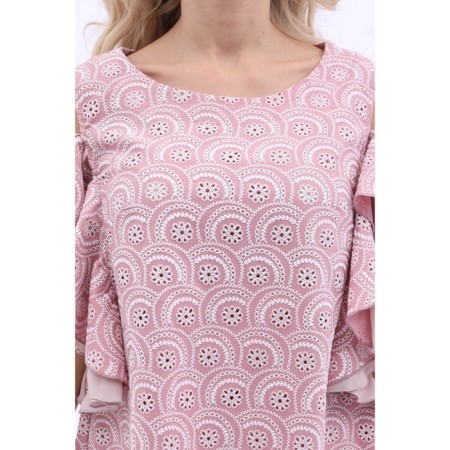 Female dress, size 42, pink color-6