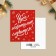 Minnaya postcard “Miracle will happen!”, Snowflakes on red, 6 x 8 cm, New Year