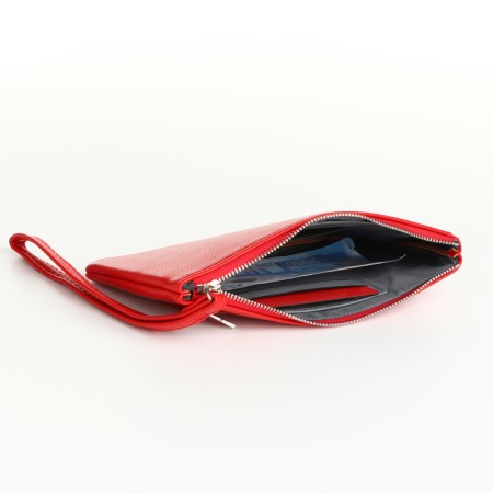Women's wallet with lightning, burgundy color-4