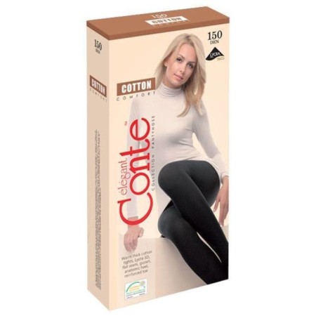 Women's tights Cotton, size 2, chocolate color-3
