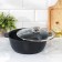 Frying "Tradition", 4 l, d = 26 cm, glass cover, anti -stick coating, black color