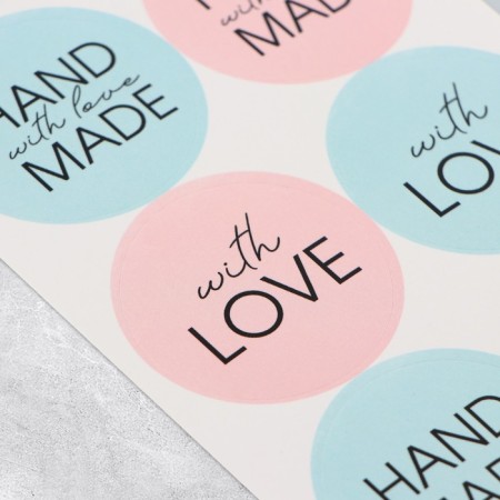 Gift stickers and flowers, Hand Made, 9 x 16 cm-1