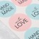 Gift stickers and flowers, Hand Made, 9 x 16 cm