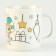 New Year's set for creativity. Mug for coloring "New Year's miracle" (partial filling)