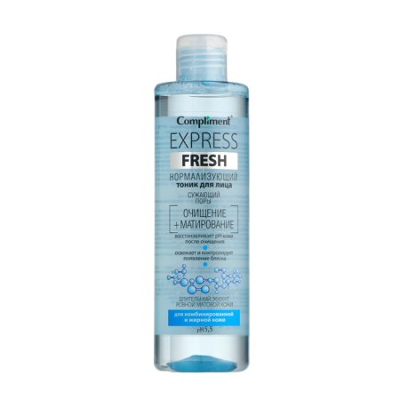 Facial tonic Compliment Express Fresh normalizing, narrowing pores, 250 ml