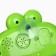 The bath toy "Frog", bubbles, on suction cup
