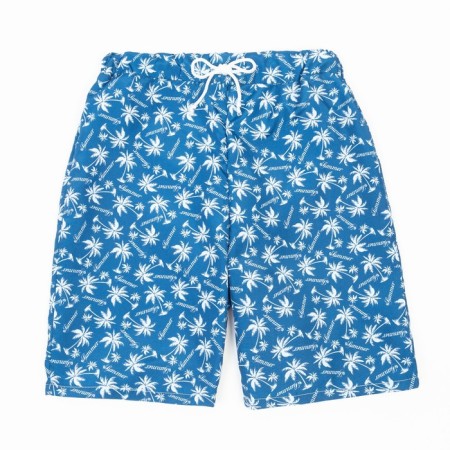 Melts-shorts for a boy, dark blue/palm trees, height 128 cm