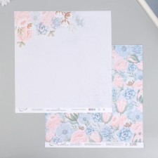 A set of paper for scrapbooking (10 sheets) 