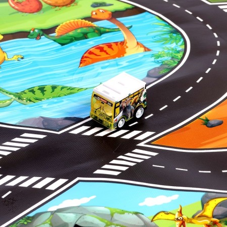 Game set "Dinopark", 4 cars, rug-2