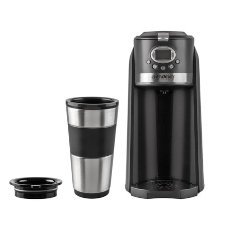 Coffee machine Endever Costa-1043, drip, 800 watts, 0.42 l, dark gray-2