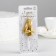 A candle in a cake on a “polyhedron” skewer, a number 4, 7 cm, gold