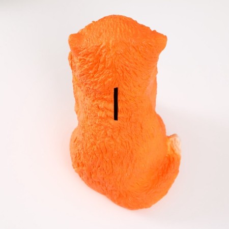 Piggy bank "Vaska Vaska" red, height 15.5 cm, width 10 cm, length 13.5 cm-5