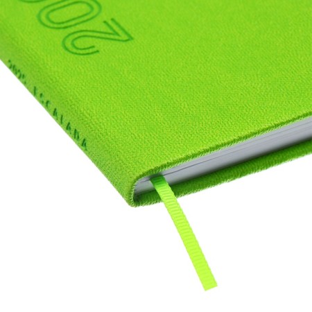The weekly dated 2025, 85x145 mm, 64 sheets of Escalada, a solid cover made of artificial leather, pancake embossing, block 70 g/m², green-2