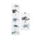 Kromax IDEAL-6 bracket, tilted, 15-47 ", 20 mm from the wall, black