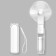 FS08 portable fan, Power Bank 1200 mAh, 2 modes, USB, folding, white