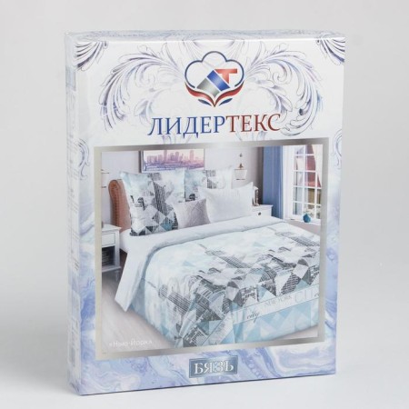 Bed linen 2SP Leadertex "New York" 175x215, 200x220, 70x70-2pcs-3