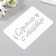 Plastic stencil "Made with love" 10.5x15 cm