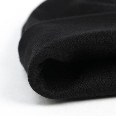 Two-layer children's hat, black color, size 46-50-3