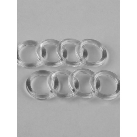 Ring for Roman curtains and carpets, d = 10/15 mm, set 20 pcs., Transparent-3