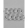 Ring for Roman curtains and carpets, d = 10/15 mm, set 20 pcs., Transparent
