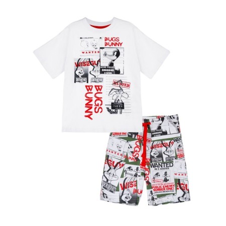 Pajama for the boy PlayTode: T -shirt and shorts, height 104 cm-4
