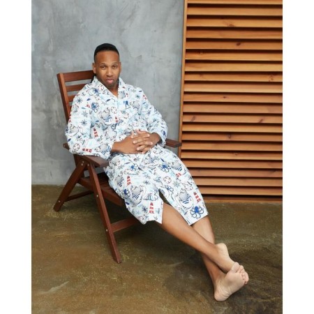 Male extensive Ethel Captain's dressing room size 46-48, waffle 200g/m2, 100% cotton-3