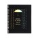 A notebook of 96 sheets in a cage on the crest "Brilliant thoughts", covered cardboard, lamination Soft Touch, foil embossing, block 60g/m2, mix