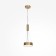 Technical C032CL-24K-RD-MG, LED, 24 W, 220x220x60 mm, 1760 lm, 4000K, 2835, matte gold, matte gold