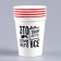A one -time paper glass “This is your day”, a set of 6 pcs., 250 ml
