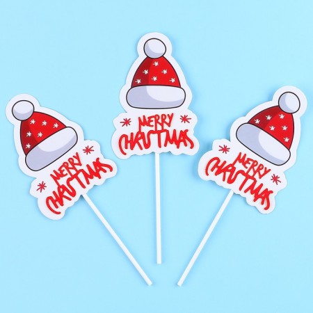 Decoration for the New Year cake, in a set of 3 pcs.-1