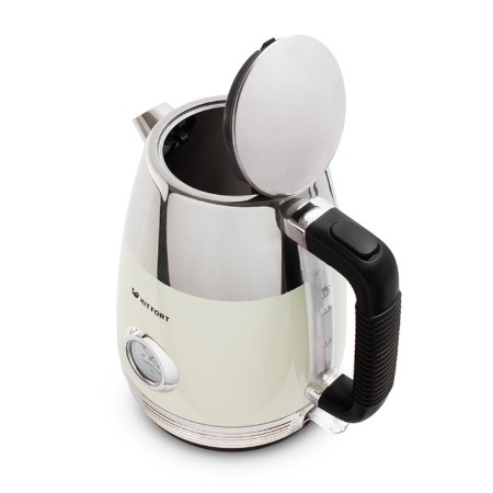 Electric kettle KitFort KT-633-3, metal, 1.7 l, 2150 W, built-in thermometer, beige-2