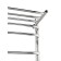 Electric towel Indigo Brace Lux, 700x400 mm, timer, hidden installation, chrome