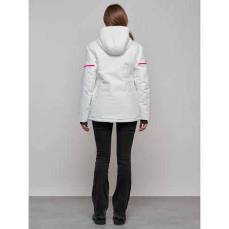 Ski jacket female, size 42, white color-11