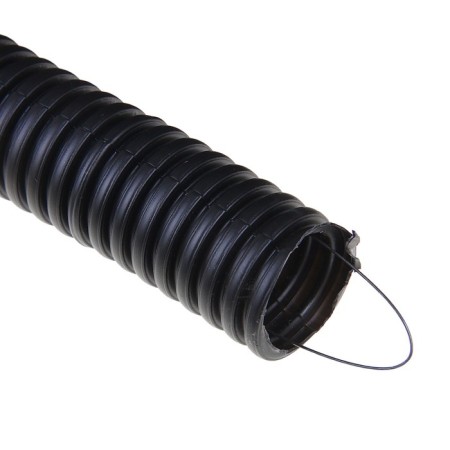 PND DKC 71750, corrugated, with a length, D = 50mm, black, 15 m