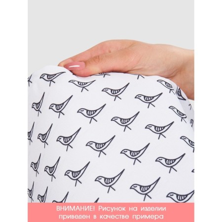 Set of napkins for setting the table "Flower patterns", rectangular, size 32x46 cm, 4 pcs-4