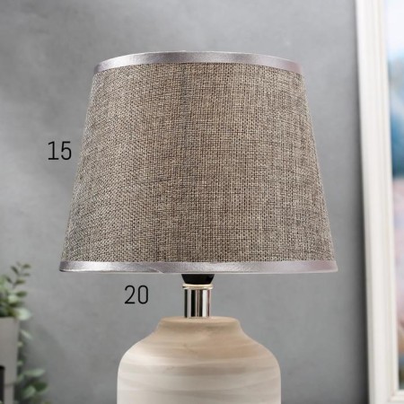 Table lamp 16362/1 E14 40W gray 20x20x30 cm Risalux-5