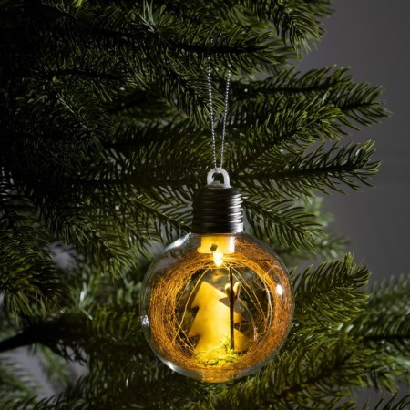 Christmas tree "Christmas trees", batteries, 1 LED, glow warm white