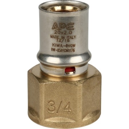 Stout SFP-0002-003420, 3/4 "x 20 mm, internal thread, brass-2