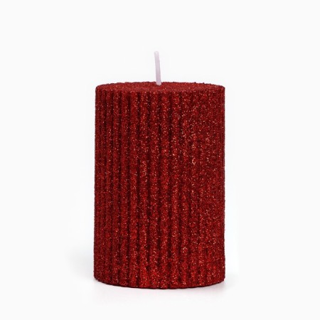 New Year's candle-string with sparkles "New Year: Happiness in the New Year", 8.5 x 6 cm-2