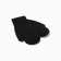 Baby mittens minku, Black color, 19 cm