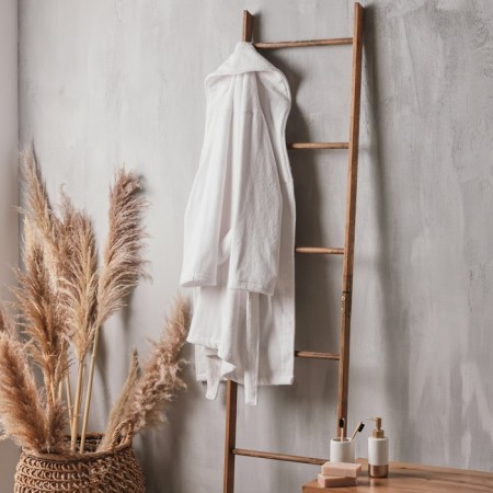 Frequency Female Women's bathrobe: Basic "Blanc de Blanc", size M, 100% cotton, 420 g/m2-7