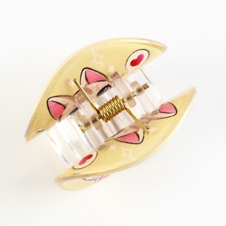 Hair crab, hair clips, beige color, 5 x 5 x 3.5 cm-3