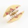 Hair crab, hair clips, beige color, 5 x 5 x 3.5 cm